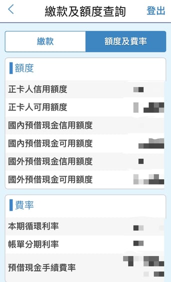 富邦額度查詢